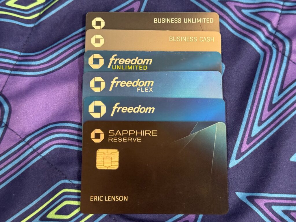 Chase credit cards including Sapphire Reserve, designed for premium and easy travel